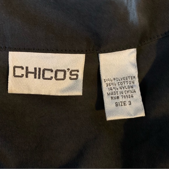Chico’s Black Windbreaker Jacket * XL/16 - Picture 7 of 16